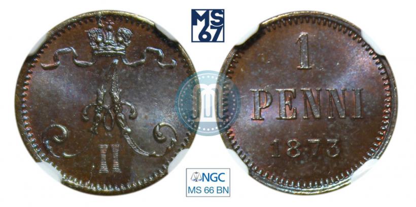Picture 1 penni 1873 year  