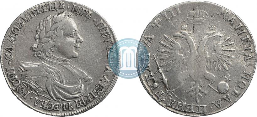 Picture 1 rouble 1718 year OK-L 