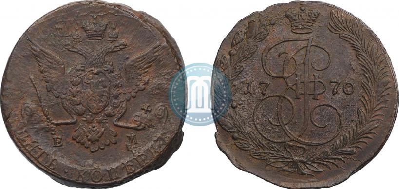 Фото 5 копеек 1770 года ЕМ 
