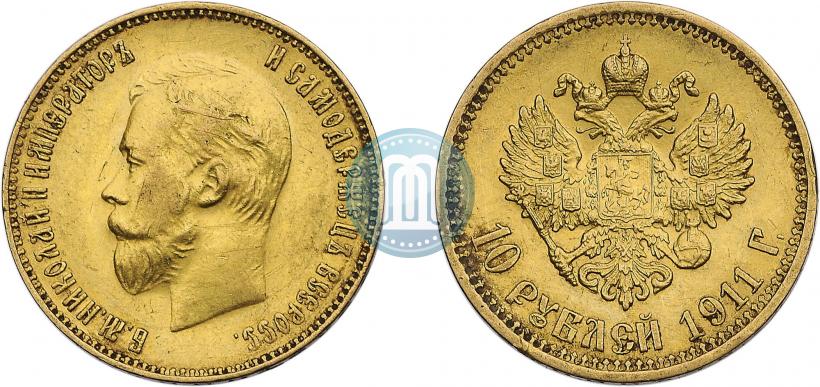 Picture 10 roubles 1911 year (ЭБ) 