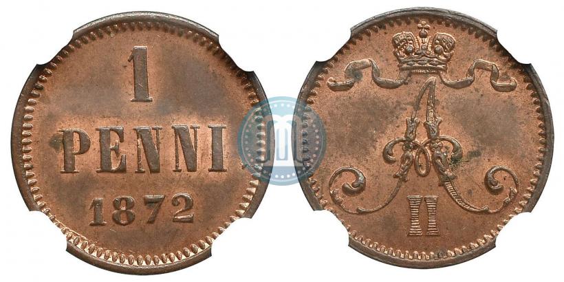 Picture 1 penni 1872 year  