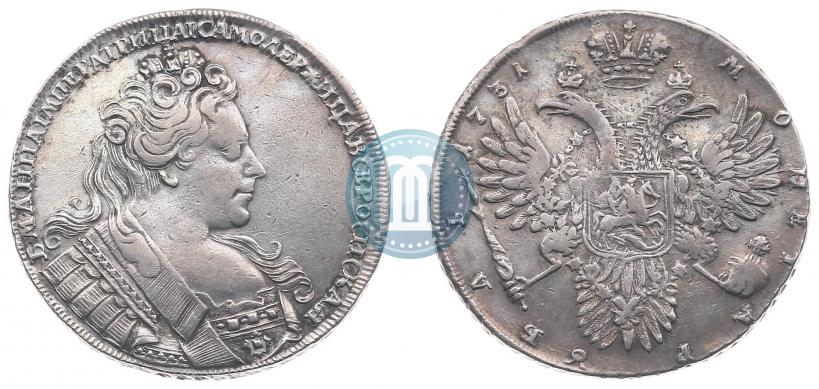 Фото 1 рубль 1731 года  