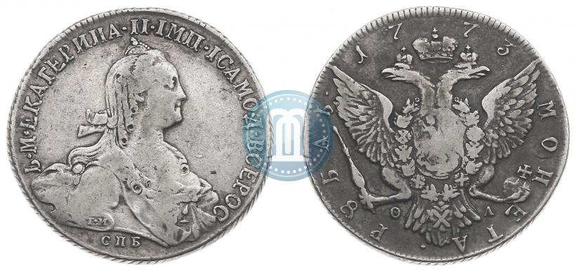 Фото 1 рубль 1773 года СПБ-ФЛ 