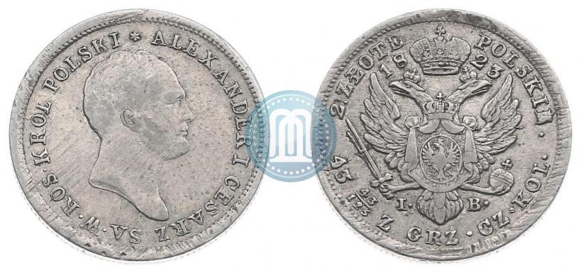 Picture 2 złote 1823 year IB 