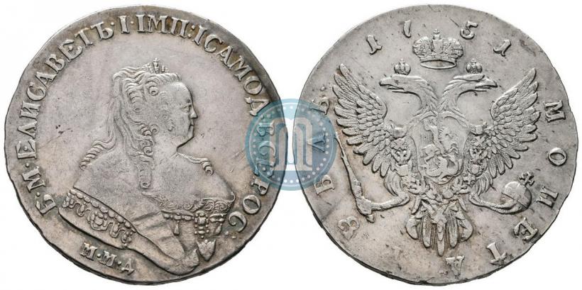 Picture 1 rouble 1751 year ММД 