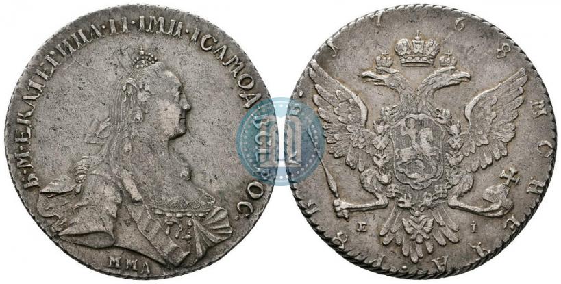 Picture 1 rouble 1768 year ММД-EI 