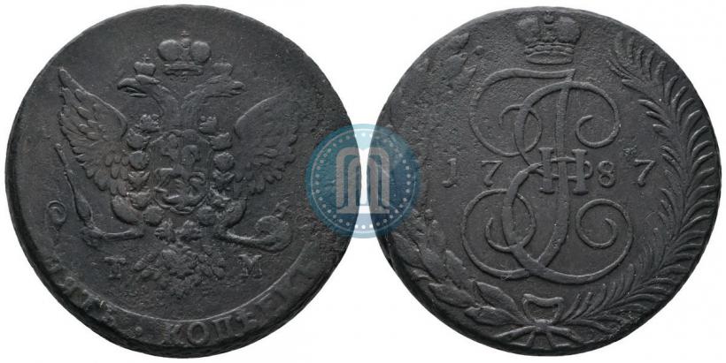 Picture 5 kopecks 1787 year ТМ 