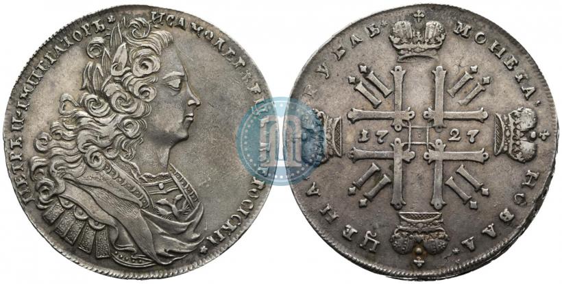 Picture 1 rouble 1727 year  "Moscow type"