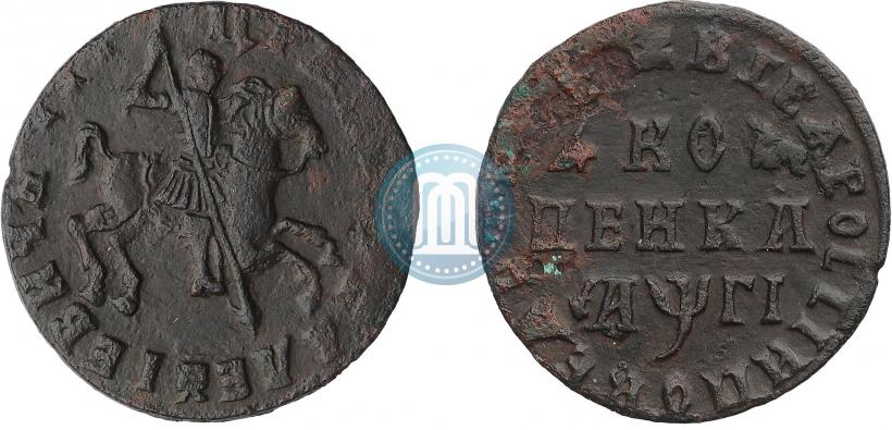 Picture 1 kopeck 1713 year  
