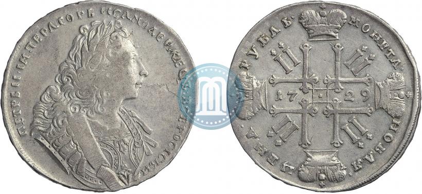 Фото 1 рубль 1729 года  "Тип 1729"