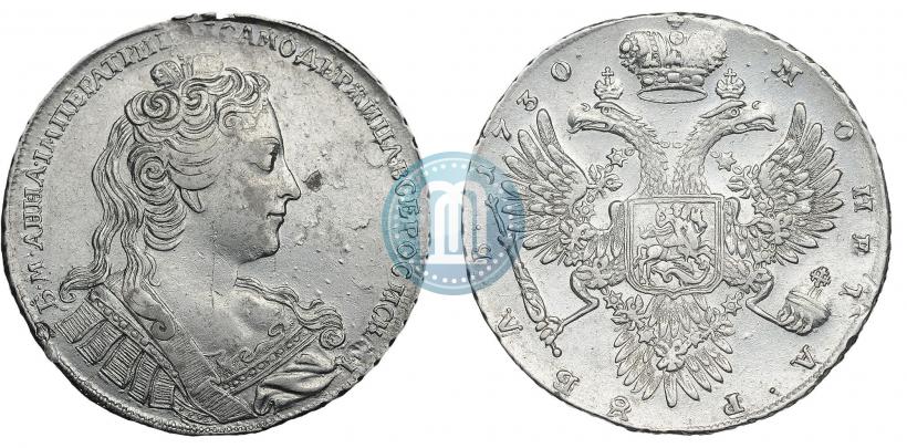 Фото 1 рубль 1730 года  