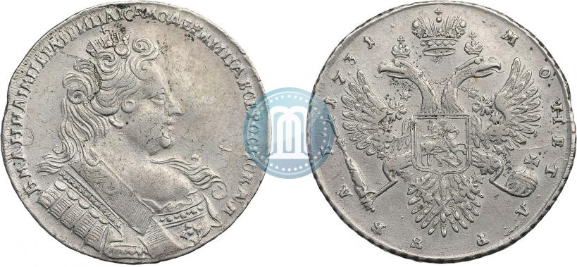 Picture 1 rouble 1731 year  