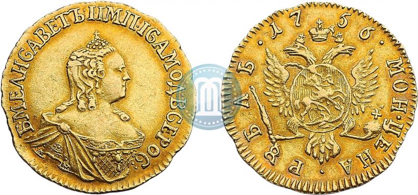 Фото 1 рубль 1756 года  