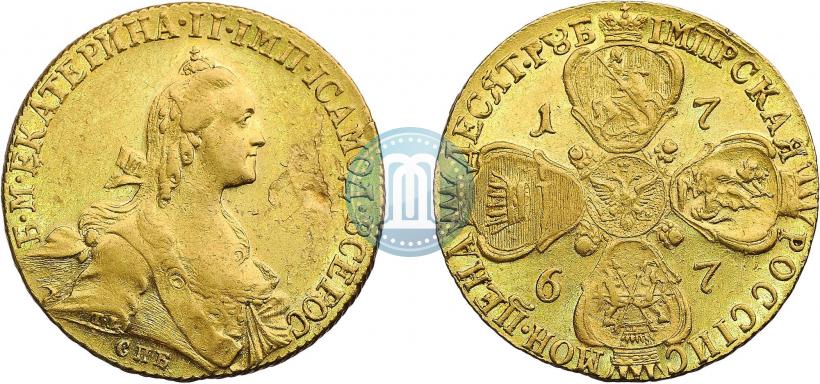 Picture 10 roubles 1767 year СПБ 