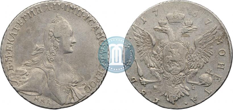 Picture 1 rouble 1767 year ММД-EI 