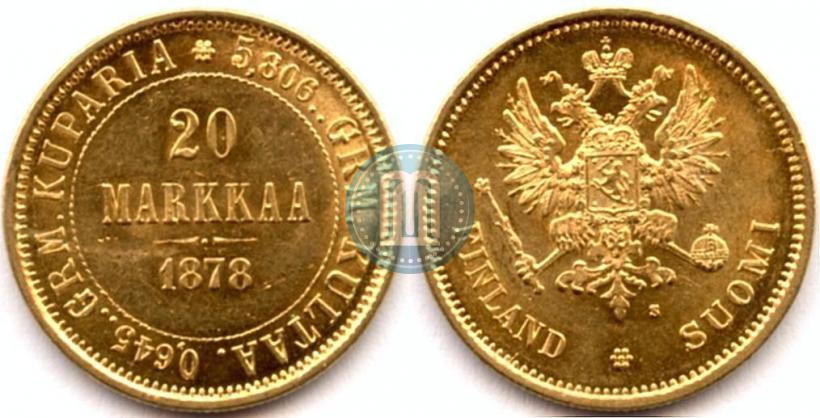 Picture 20 markkaa 1878 year S 