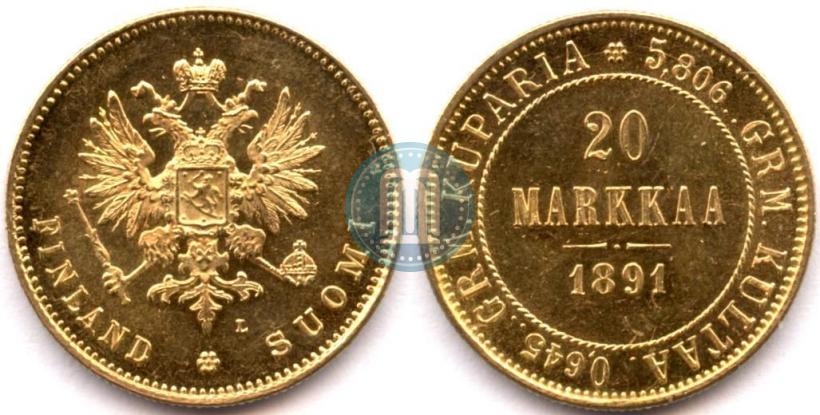 Фото 20 марок 1891 года L 