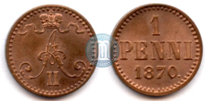 Picture 1 penni 1870 year  