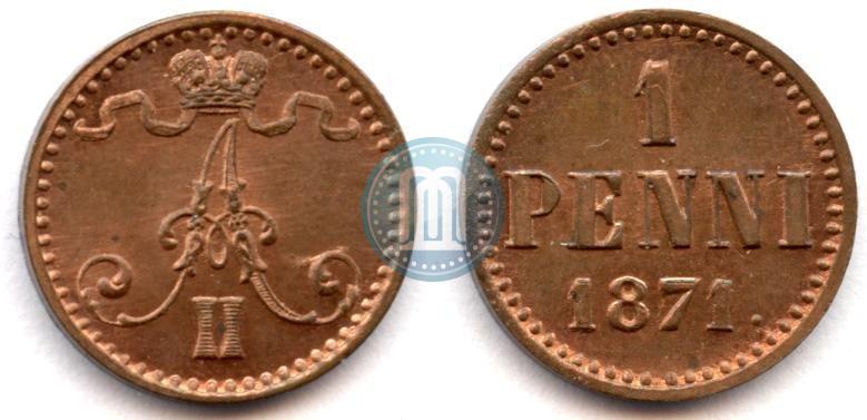Picture 1 penni 1871 year  