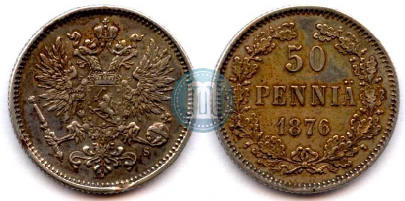 Picture 50 pennia 1876 year S 