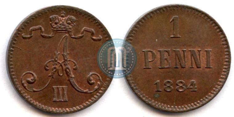 Фото 1 пенни 1884 года  