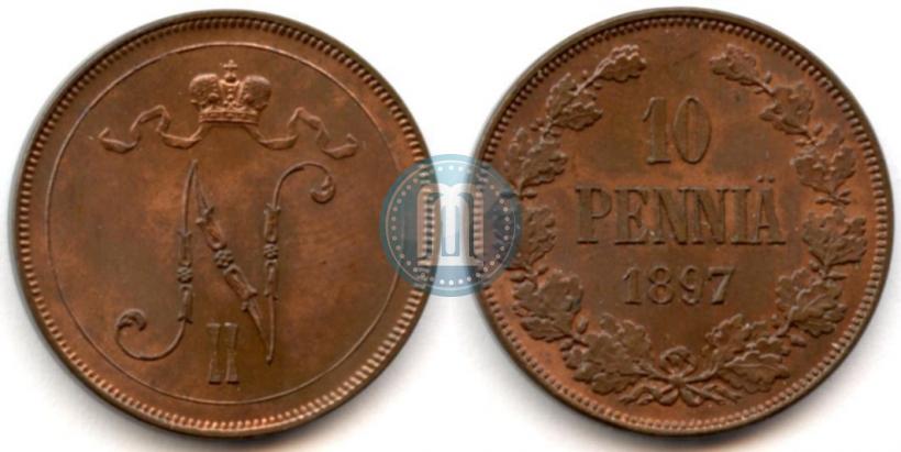 Фото 10 пенни 1897 года  