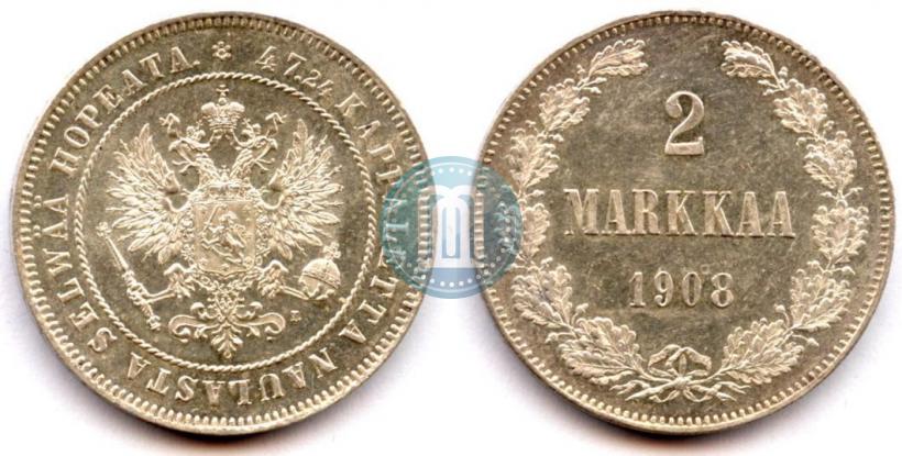 Picture 2 markkaa 1908 year L 