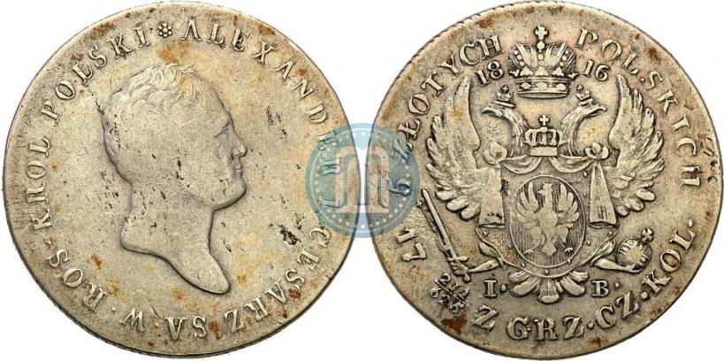 Picture 5 złotych 1816 year IB 