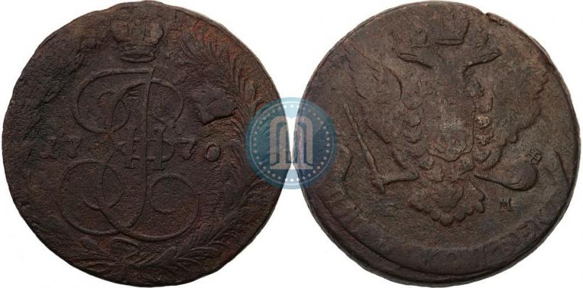 Фото 5 копеек 1770 года ЕМ 