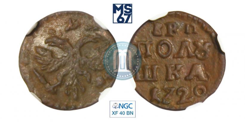 Фото Полушка 1720 года  