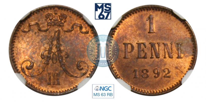 Picture 1 penni 1892 year  