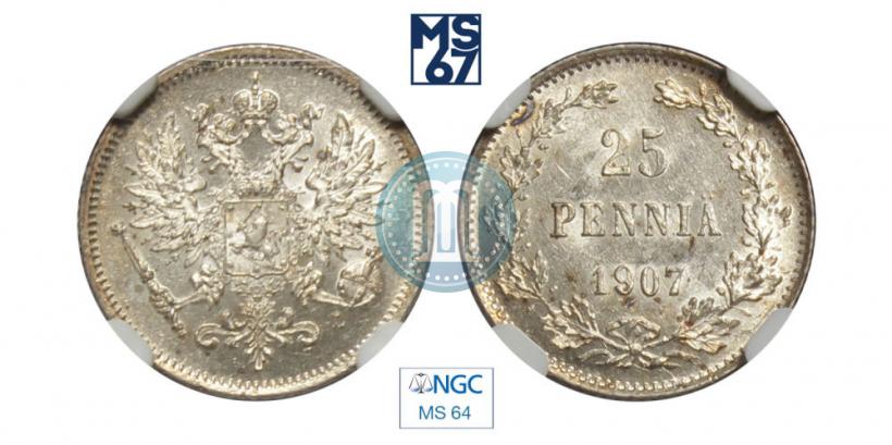 Фото 25 пенни 1907 года L 