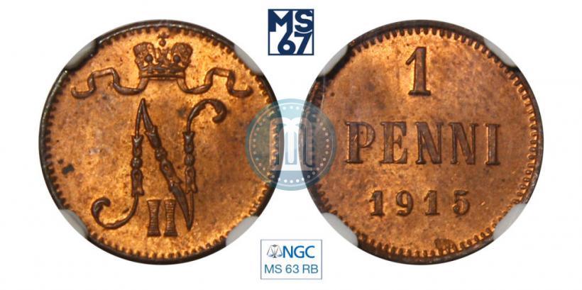 Фото 1 пенни 1915 года  