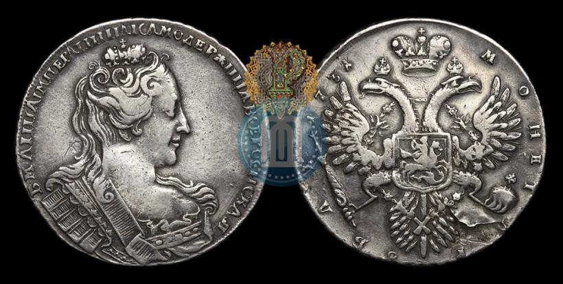 Picture 1 rouble 1731 year  