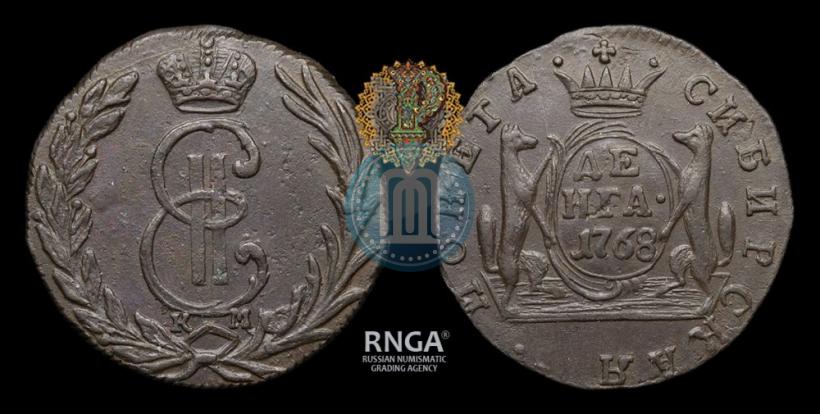 Фото Денга 1768 года КМ 