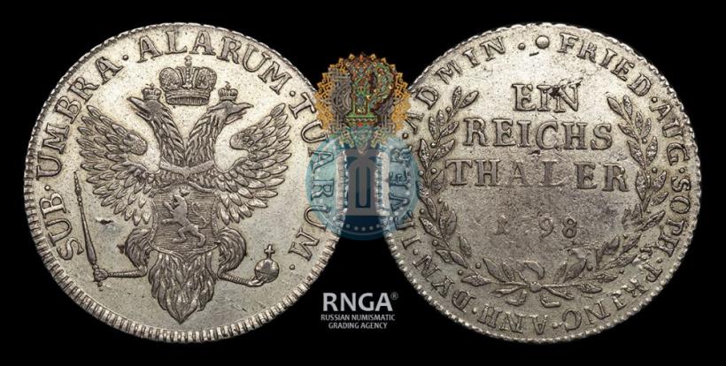 Фото Ein reichsthaler 1798 года  "Княжество Йевер"