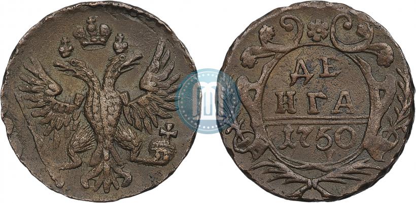 Фото Денга 1750 года  