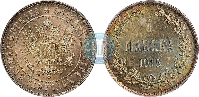 Picture 1 markka 1915 year S 