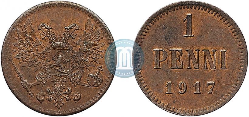 Фото 1 пенни 1917 года  