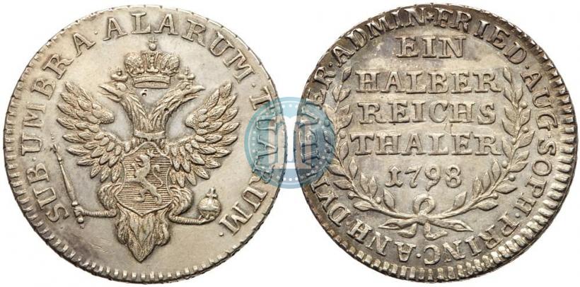 Picture Ein halber reichsthaler 1798 year  "Dutchy of Jever"