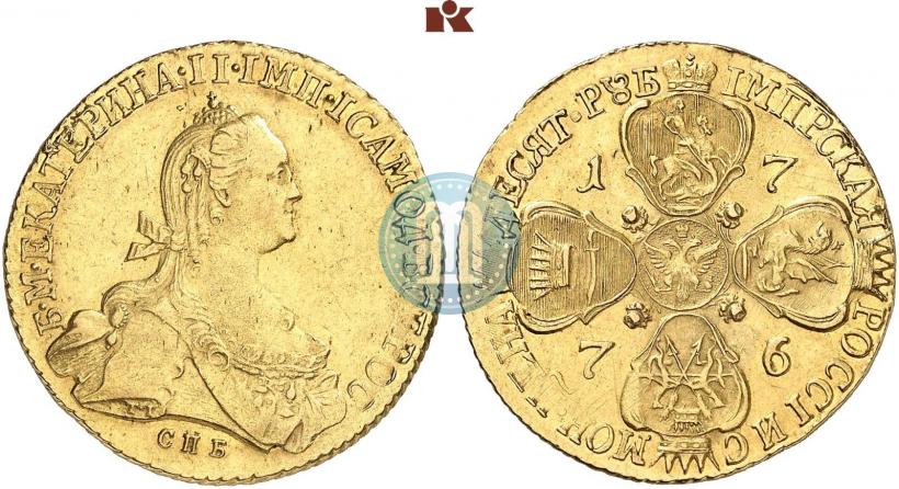 Picture 10 roubles 1776 year СПБ 