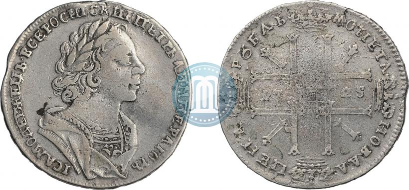 Picture 1 rouble 1725 year  "Portrait in ancient armour"