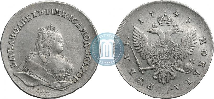 Picture 1 rouble 1743 year СПБ 