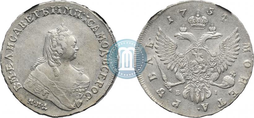Picture 1 rouble 1754 year ММД-ЕI 