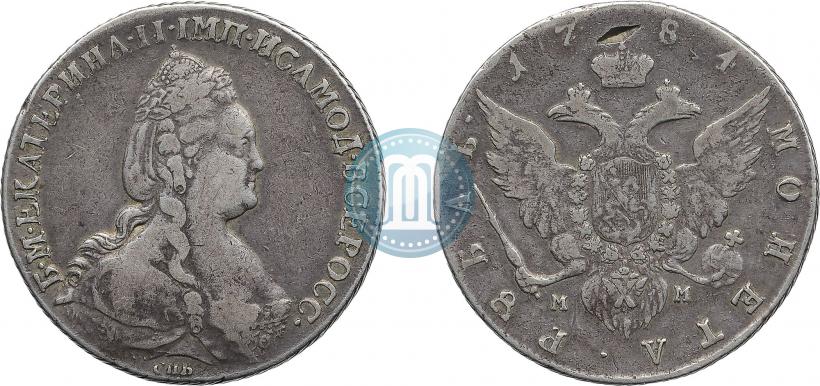 Picture 1 rouble 1784 year СПБ-ММ 