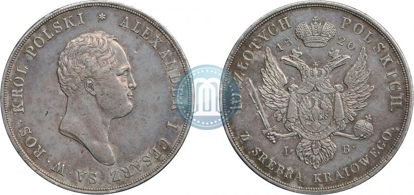 Picture 10 złotych 1820 year IB 