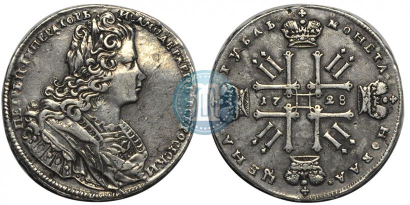 Picture 1 rouble 1728 year  "Type of 1727"