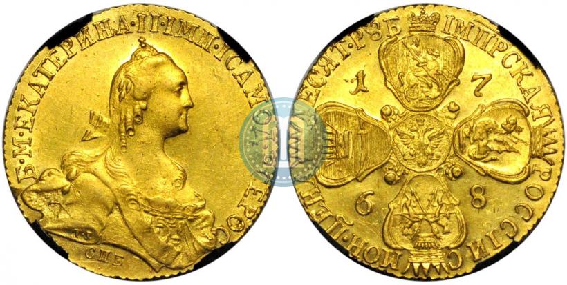 Picture 10 roubles 1768 year СПБ 