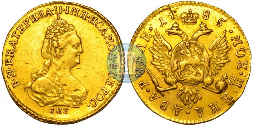 Picture 2 roubles 1785 year СПБ 