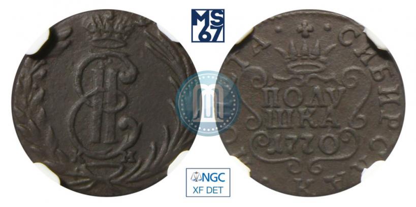 Фото Полушка 1770 года КМ 